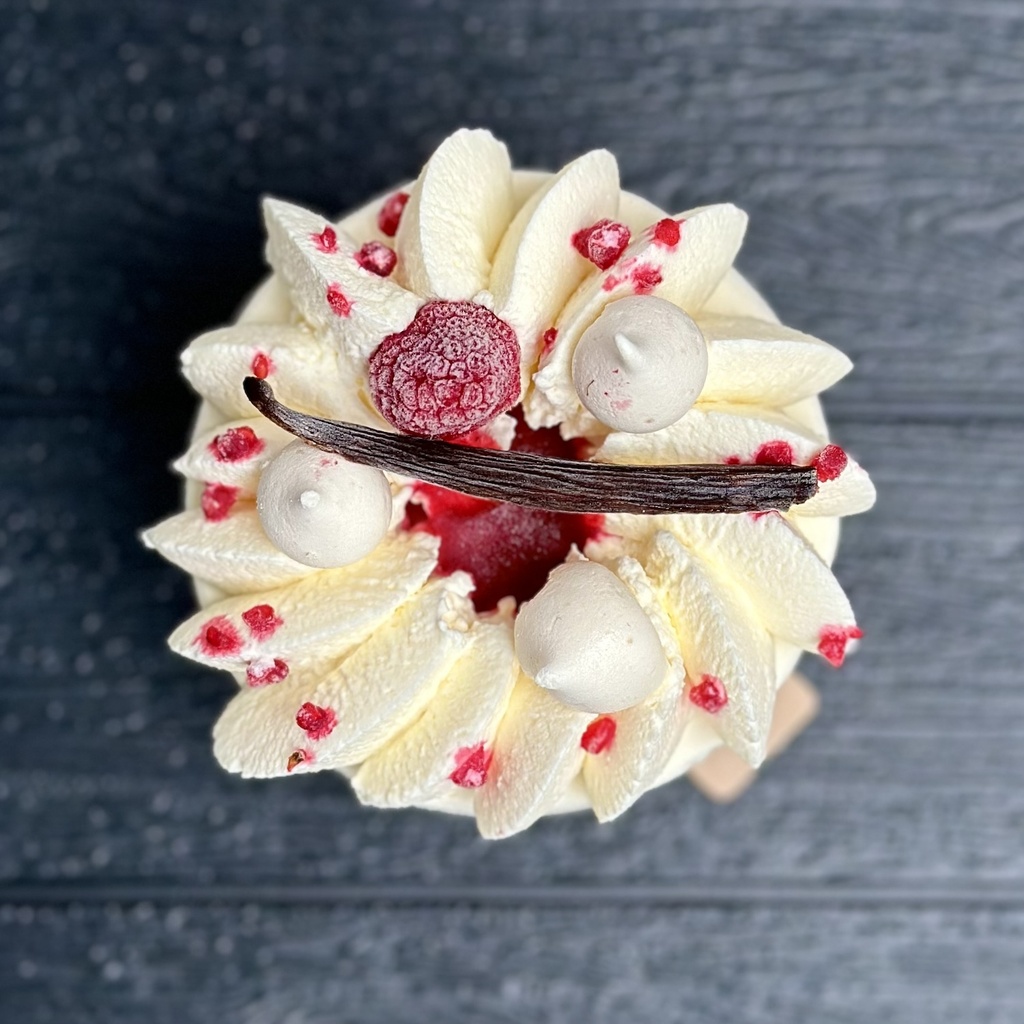 VANILLE de Madagascar - FRAMBOISE Vacherin 2/3p