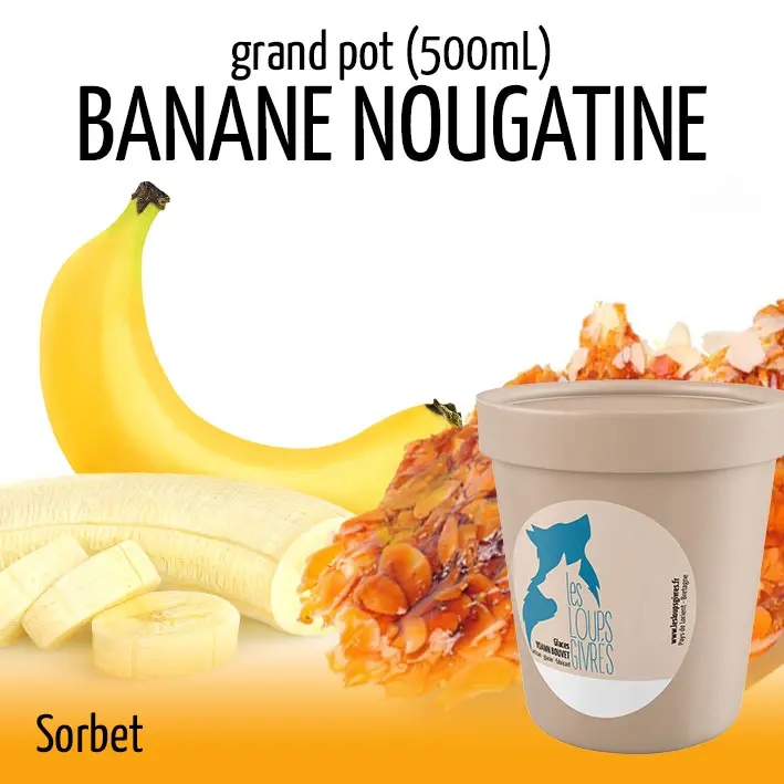 BANANE  NOUGATINE grand pot