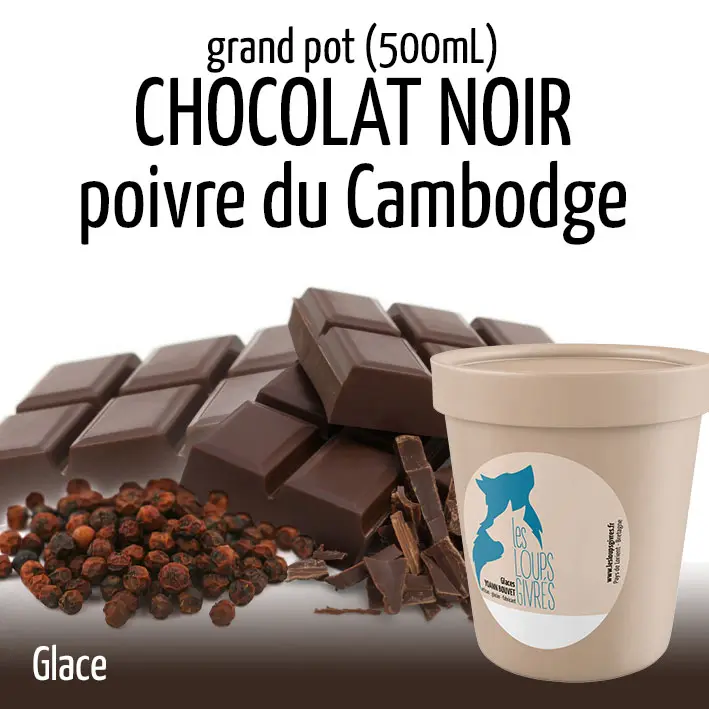CHOCOLAT NOIR AU POIVRE  grand pot