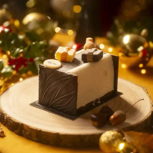 BÛCHE VANILLE CHOCOLAT moyenne