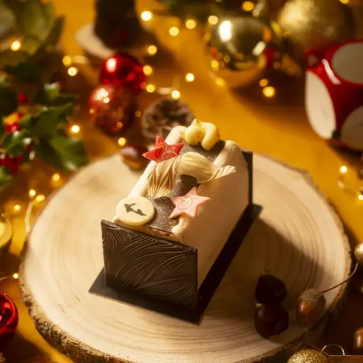 BÛCHE CARAMEL SARRASIN moyenne