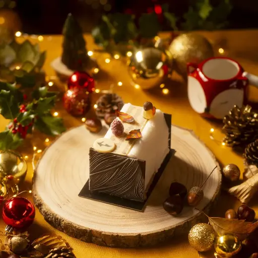 BÛCHE FRAMBOISE YUZU moyenne