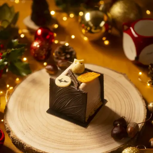 BÛCHE MARRON POIRE petite