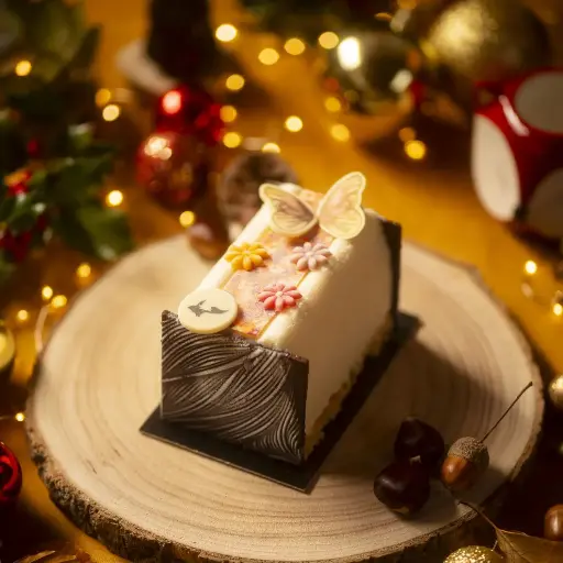 BÛCHE ANANAS LITCHI moyenne